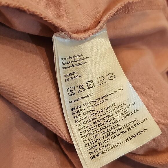 H&M Pink Long Sleeve Heart Dress 8/10 - Picture 10 of 10